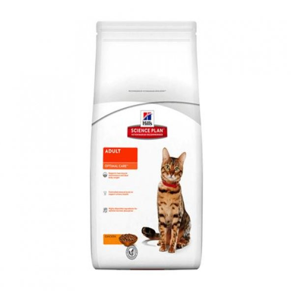 Hills Optimal Care Tavuklu Yetişkin Kedi Maması 15 kg