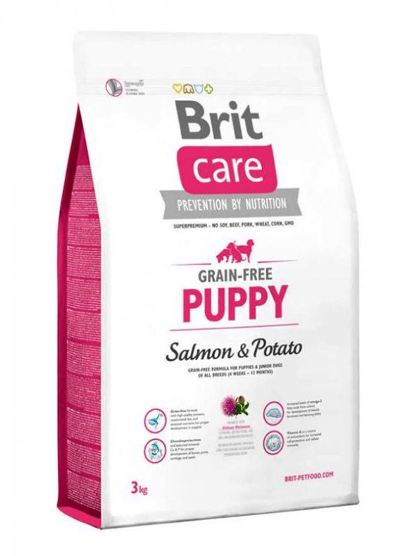 Brit Care Grain Free Puppy Somon Ve Patatesli Köpek Maması 3 Kg
