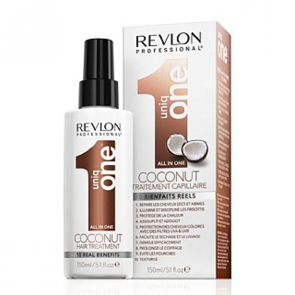 Revlon Coconut Uniq One All İn One Treatment Hindistan Cevizli 10 Etkili Bakım Sprey Kremi 150ml