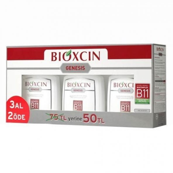 Bioxcin Genesis Kuru/Normal Saçlar İçin Şampuan 3 Al 2 Öde 300 ml