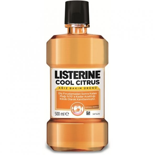 Listerine Cool Citrus Portakal Aromalı 500 ml Gargara