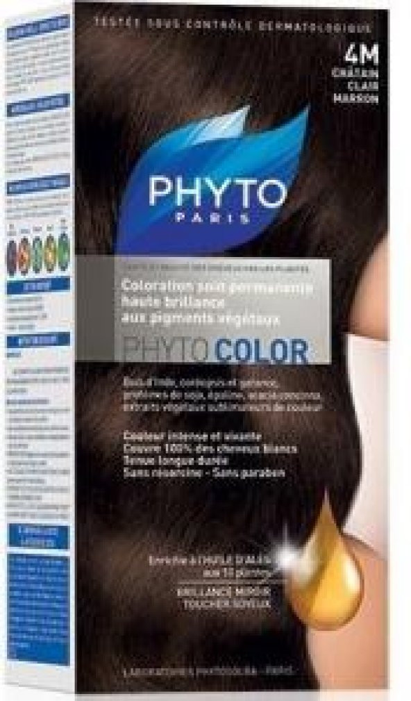 Phyto Color 4M Chatain Clair Marron (Açık Kahve Kestane) Bitkisel