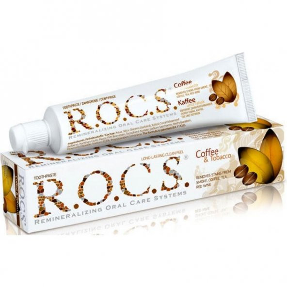 Rocs Kahve-Tütün Dişteki Lekelere Karşı Diş Macunu 60 ml