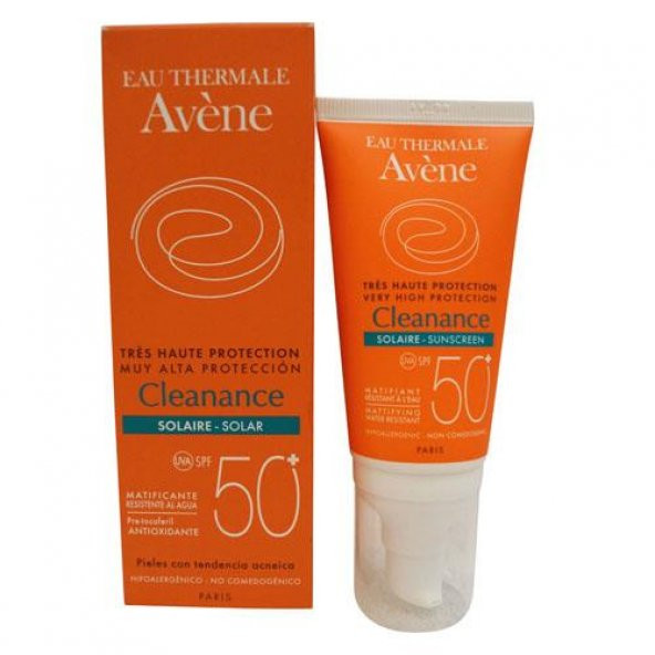 Avene Cleanance Solaire Spf 50+ 50 ml (Yağlı ve Akneli Ciltler İçin Güneş Kremi 50 ml)