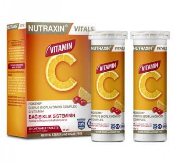 Nutraxin C Vitamin Çiğneme Tableti 28 Tablet
