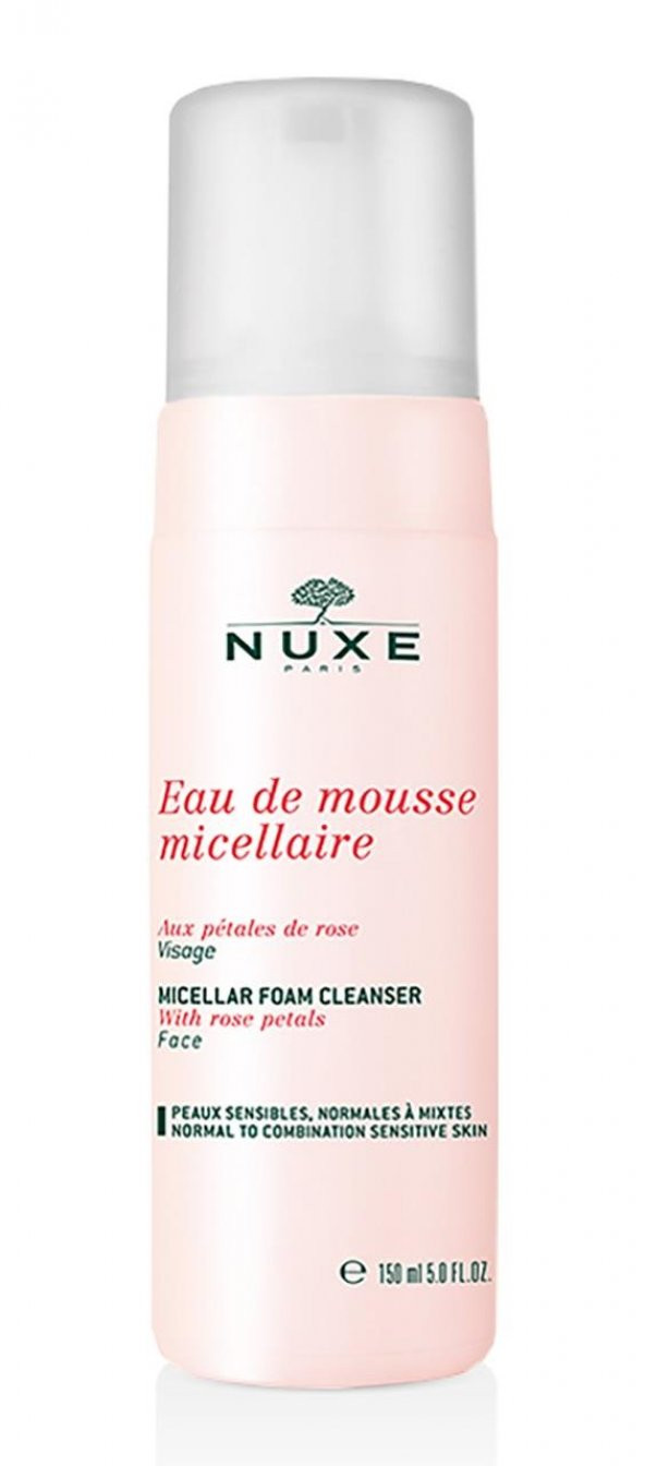 Nuxe Eau De Mousse Micellaire Aux Petales De Rose 150 ml Yüz Temizleme Köpüğü
