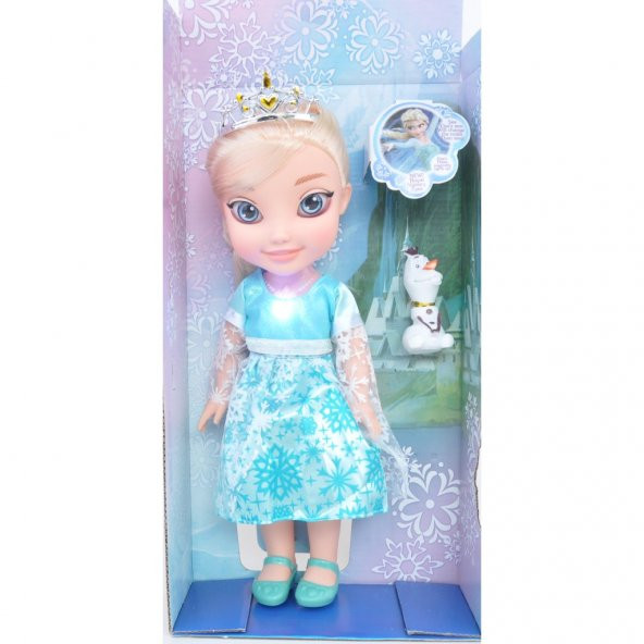 Karlar Ülkesi Frozen Elsa  Müzikli Bebek DEV BOY Oyuncak 38 Cm