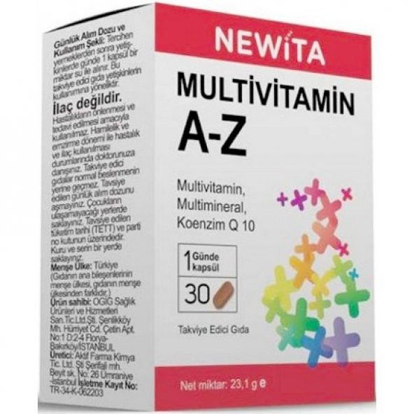 Newita Multivitamin A-Z 30 Kapsül