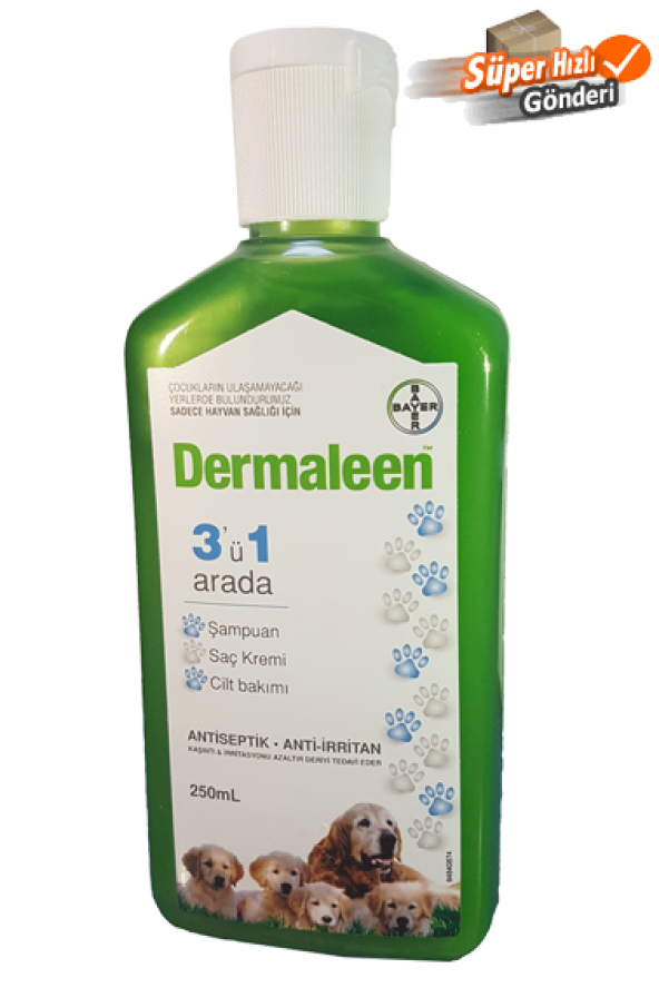 Bayer Dermaleen Dermatolojik Köpek Şampuanı 250 ML