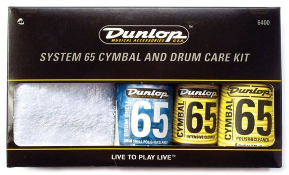 Jim Dunlop 6400 System 65 Cymbal And Drum Care Kıt