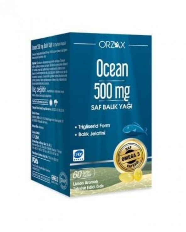 Ocean 500 mg 60 Kapsül Yeni Kutu
