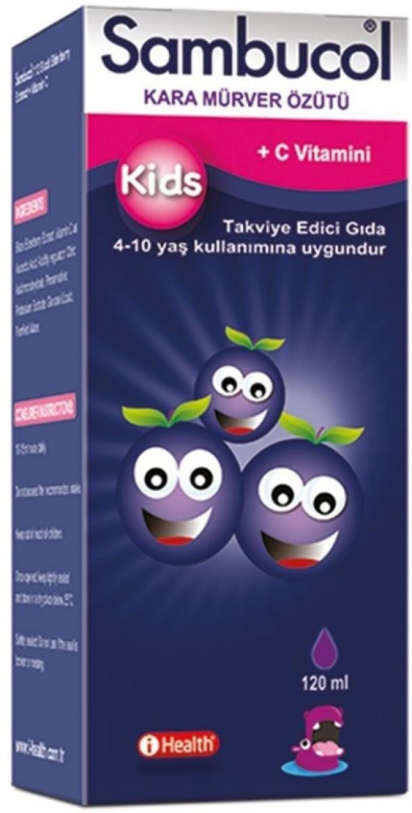 Sambucol Kids 4-10 Yaş Black Elderberry Extract Şurup 120 ml
