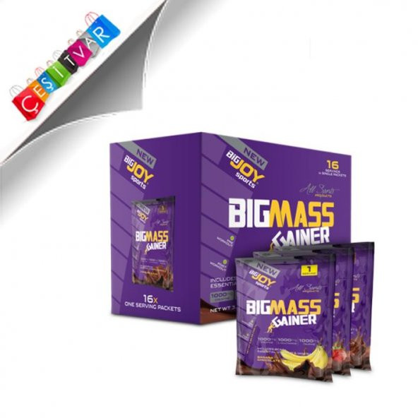 BigJoy BigMass Gainer Mix Aroma/16 Servis/1600gr/Çik.Muz-Çik.Çile