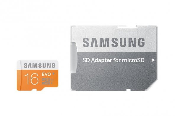 Samsung Evo 16GB Micro SD Hafıza Kartı C10 U1 48MB/s