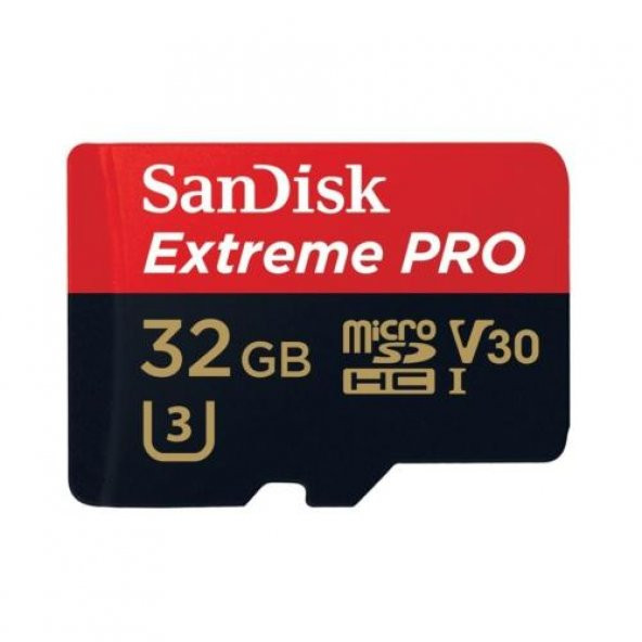 Sandisk Extreme PRO 32GB Micro SD Hafıza Kartı 4K U3 V30 95MB/s