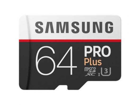 Samsung Pro Plus 64GB Micro SD Hafıza Kartı 4K U3 100-90MB/s