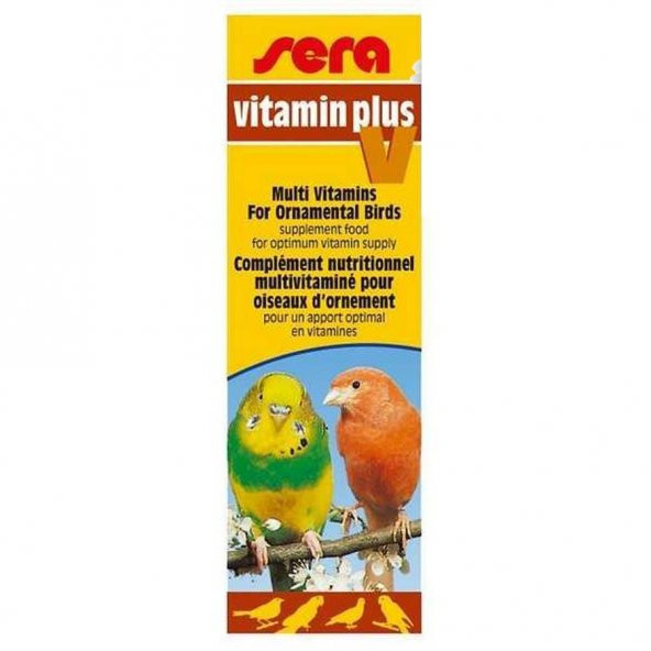 Sera Vitamin Plus V Kuş Vitamini 15 Ml