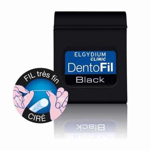 Pierre Fabre Oral Care Elgydium Clinic Klorheksidinli Siyah Diş İpi 50M