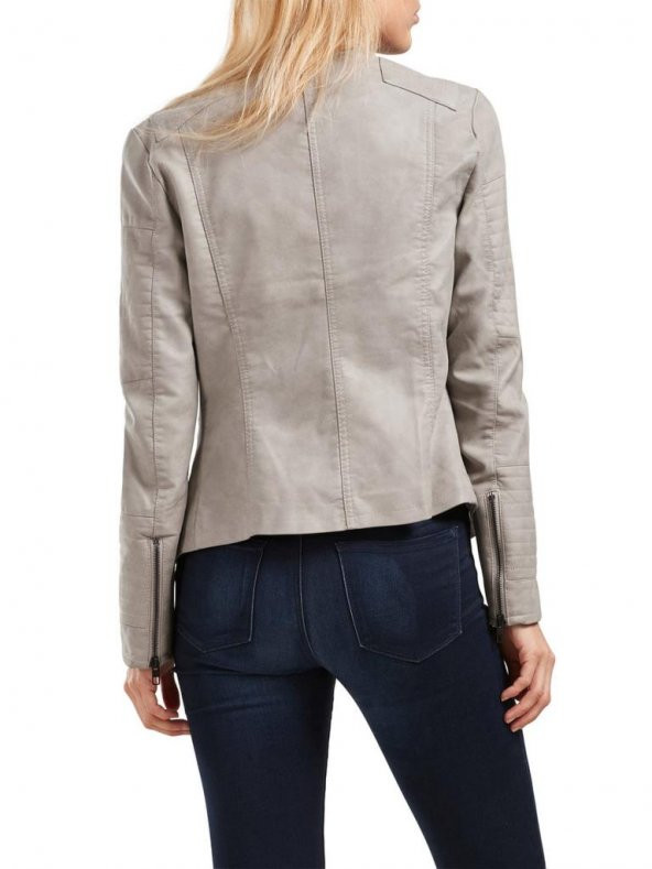 ONLY BAYAN DERİ CEKET 15102997 LEATHER BIKER - 6