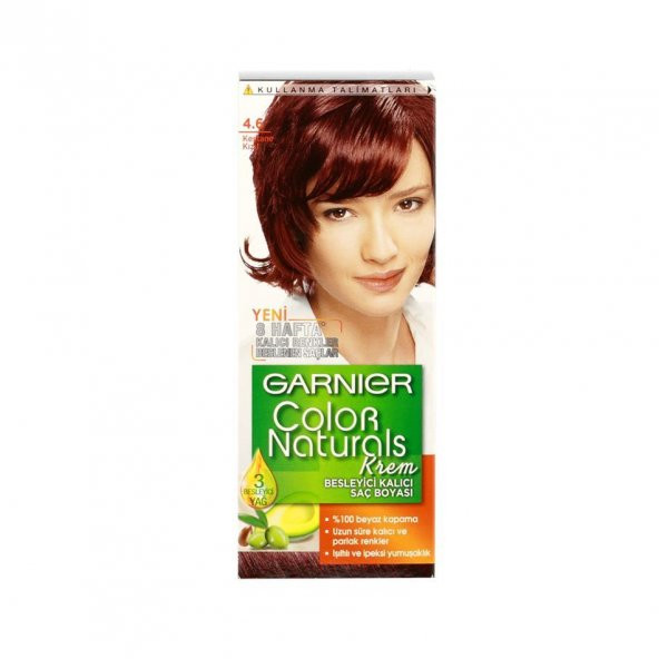 Garnıer Color Naturals Krem Saç Boyası   4.6 Kestane Kızıl
