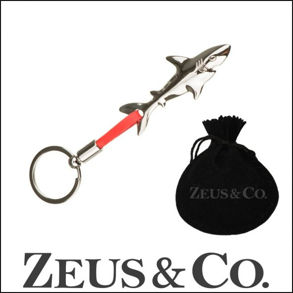 Zeus&Co. 3 Boyutlu Köpekbalığı Anahtarlık Hediye Kesesi içinde - 2