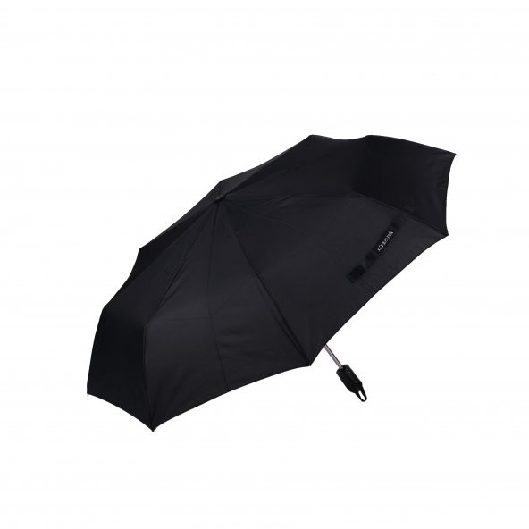 Zeus&Co. Siyah Otomatik Rüzgarda Kırılmayan Şemsiye