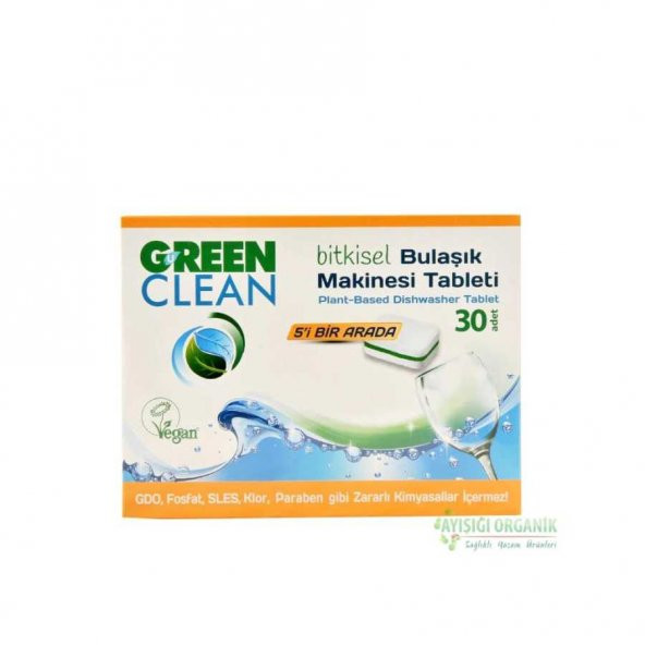 U Green Clean Bulaşık Makinesi Tableti 30lu