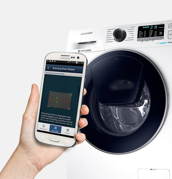 SAMSUNG WW90K5410UW 9 KG A+++ 1400 DEVİR ÇAMAŞIR MAKİNESİ - 4