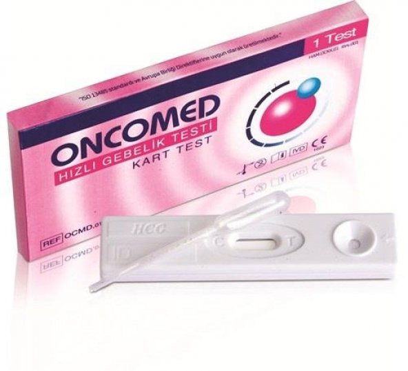 Oncomed Hızlı Gebelik Testi Hamilelik Testi Kart Test