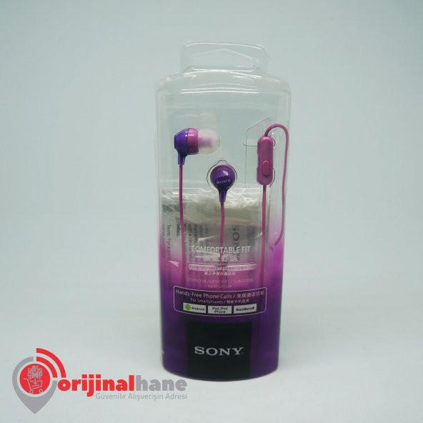 Sony MDR-EX15AP Orijinal Kulaklık - Mor