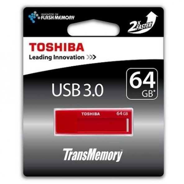 Toshiba 64 GB USB 3.0 Flash Bellek Kırmızı
