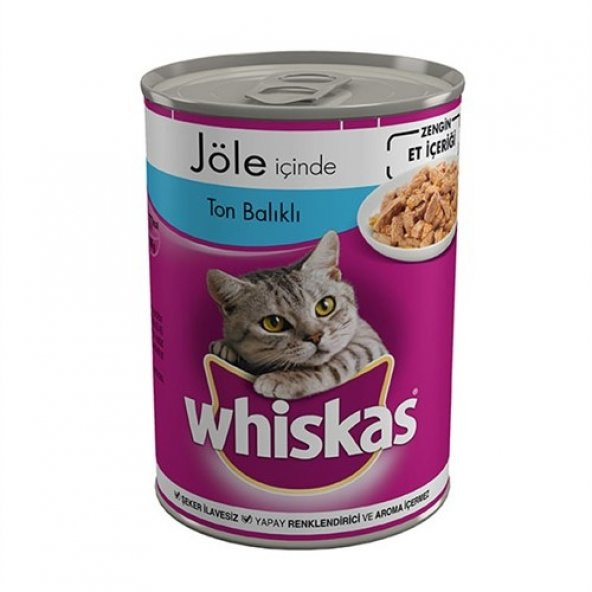 Whiskas Konserve Erişkin Ton Balıklı Kedi yaş 400 Gr