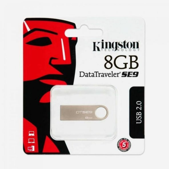 Kingston 8GB USB Flash Bellek Metal DTSE9H/8GBZ