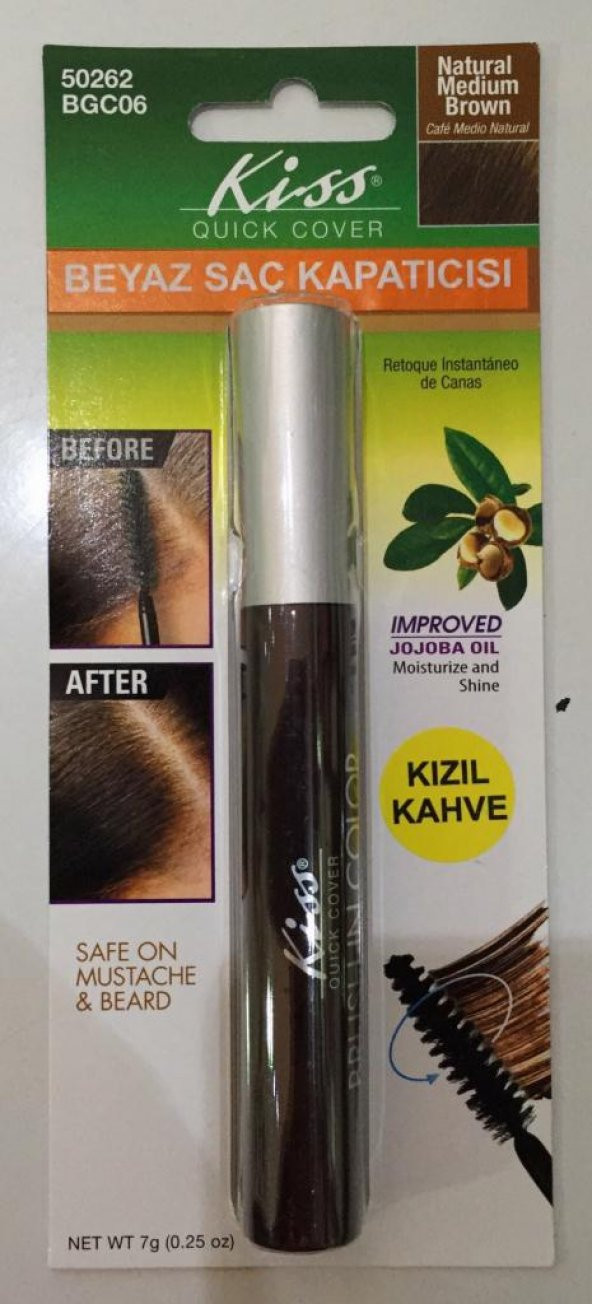 Kıss Quick Cover Brush-In Color Natural Medium Brown 50262 BGC06