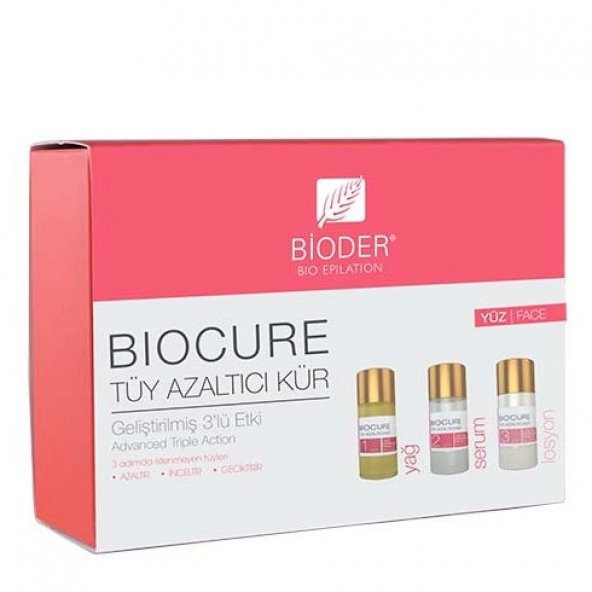 Bioder Biocure Tüy Azaltıcı Kür - Yüz için 3x5ml(SÜPRİZ HEDİYELİ)