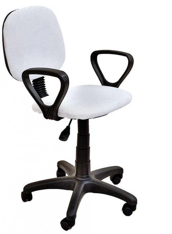 Fileli Beyaz Ofis Sandalyesi