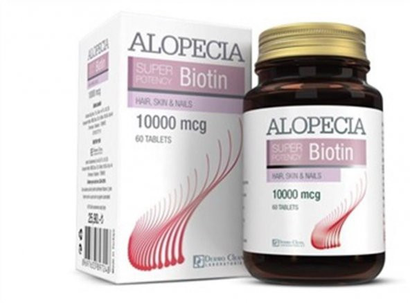 Alopecia Biotin 10000 mcg 60 Tablet