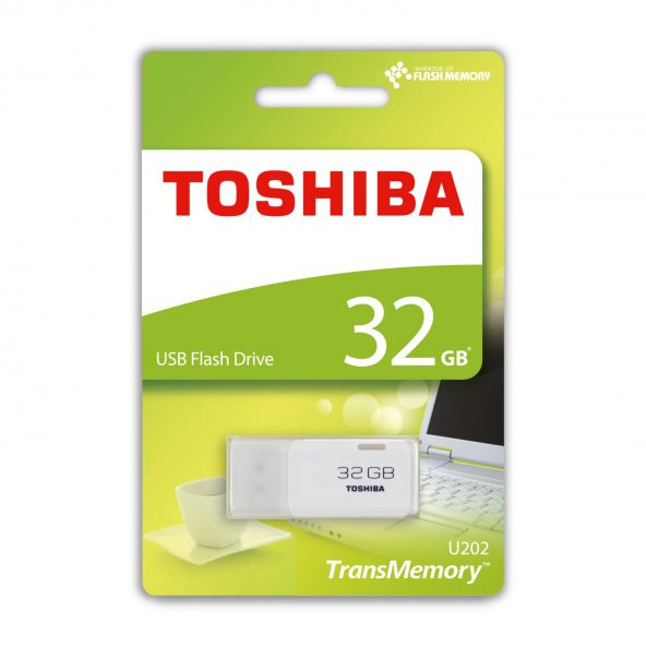 32GB Toshiba Hayabusa Beyaz USB Bellek U202