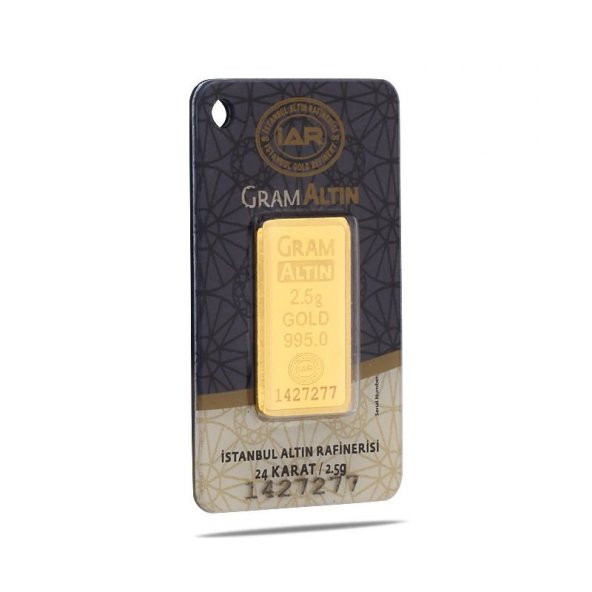 2,5 gr 24 Ayar Gram Külçe Altın - Resim 3