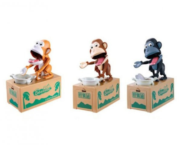 Para Yiyen Maymun Kumbara Robotic Monkey Bank