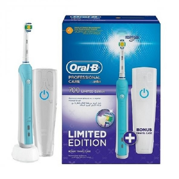 Oral-B Pro 700 Şarj Edilebilir Diş Fırçası 3D White (Seyahat Kabı HEDİYELİ