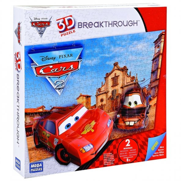 Mega Puzzles 200 Parça 3D Puzzle Breakthrough Cars 2