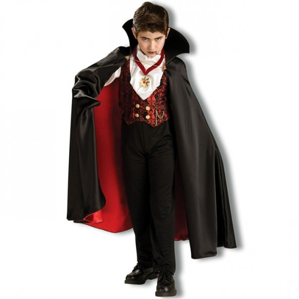Vampir Çocuk Kostümü Lüks 12-14 Yaş