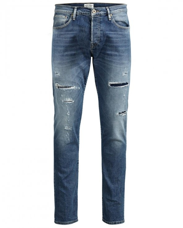 JACK JONES ERKEK YAMALI KOT 12116906 JJIGLENN 709 JEANS