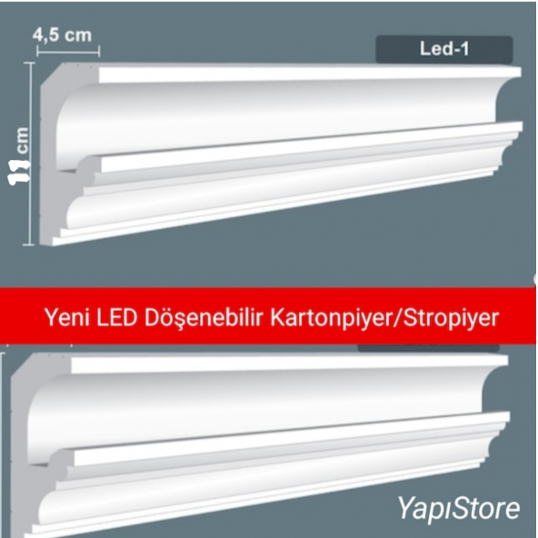 STROPİYER KARTONPİYER LED-1 MODELİ 50.MT