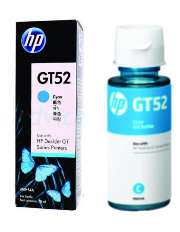 Hp M0H54AE GT52 Mavi mürekkep şişe orıjınal