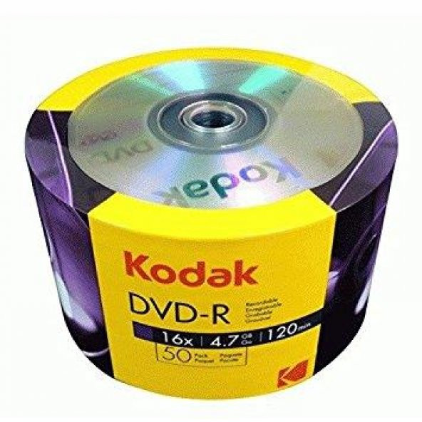 BOŞ DVD KODAK DVD-R 16X 4.7 GB 50li VALUE PACK*