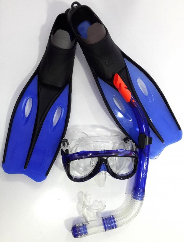 Hobi Store Sea Walker Maske/Şnorkel/Palet Set (Lacivert)