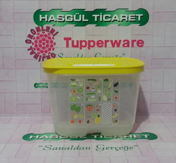 Tupperware SERA 1.8 LT DİKEY ( Sebze Saklama Kabı ) Hasgül