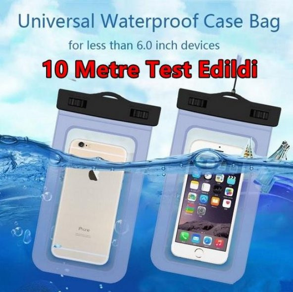 Su Geçirmez Waterproof Su Altı Telefon Kılıfı Tüm Telefonlarla Uy